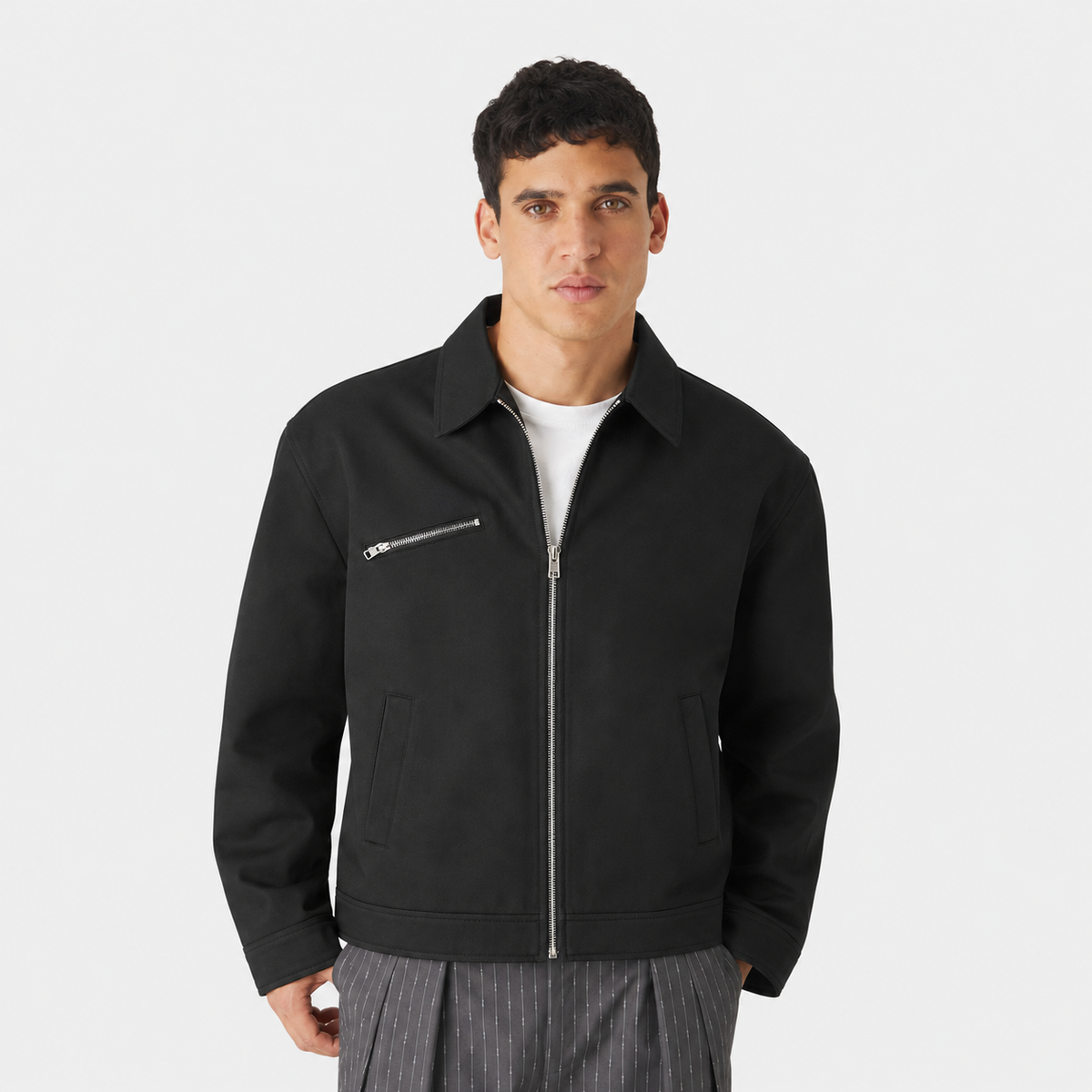 The Black Gabardine Jacket