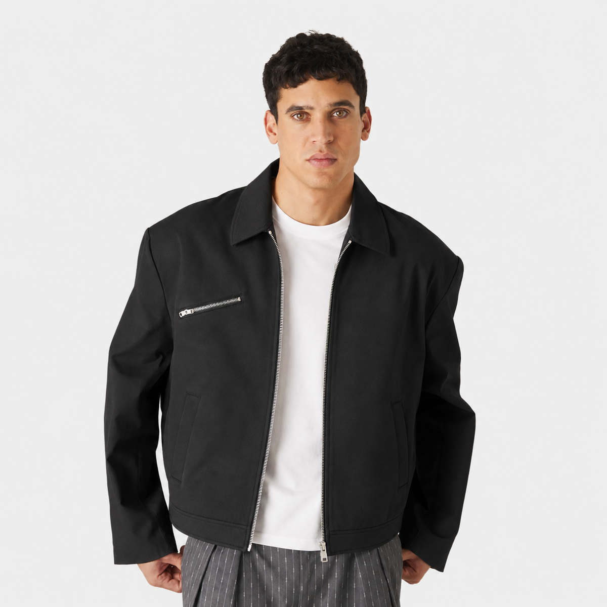 The Black Gabardine Jacket