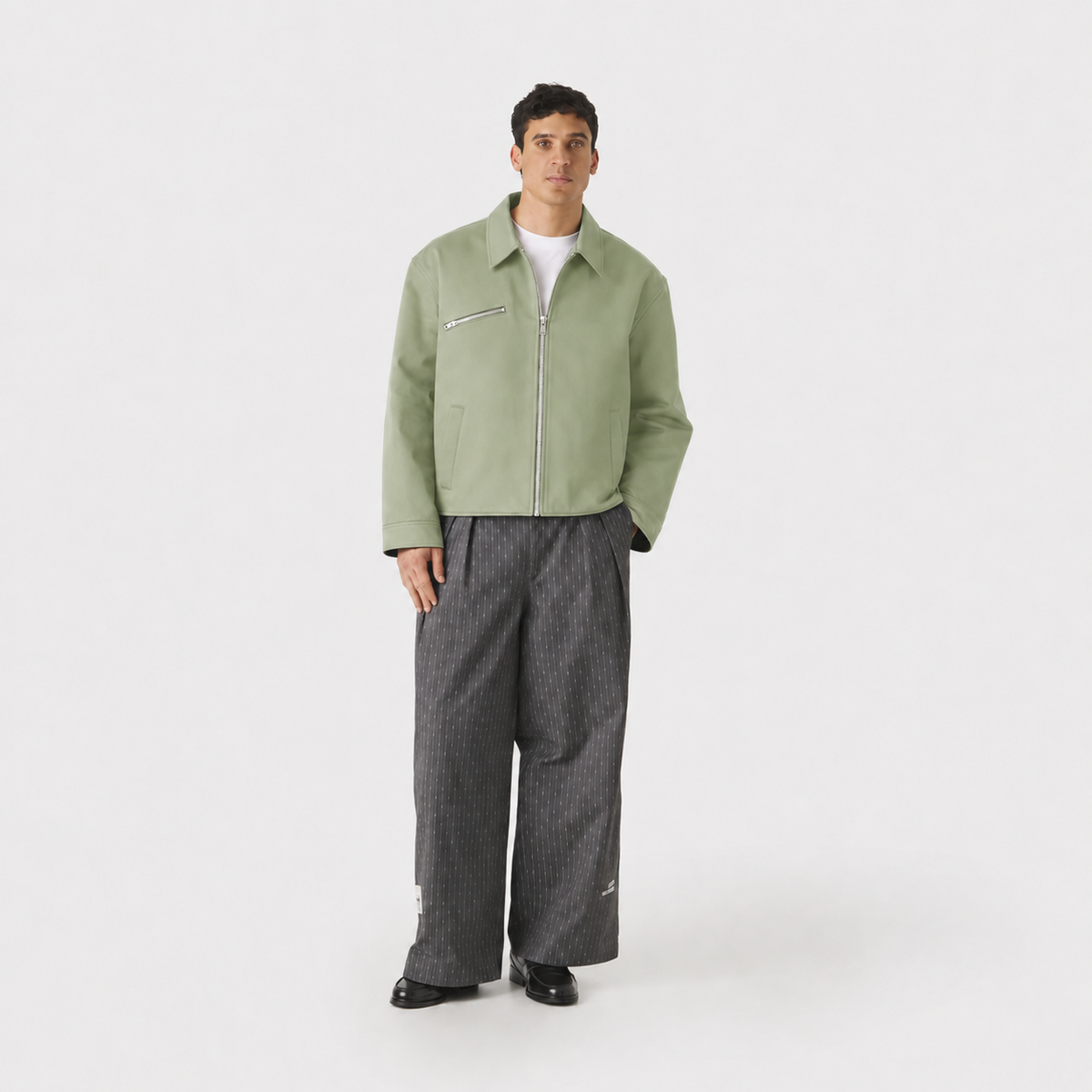 The Pistaccio Gabardine Jacket